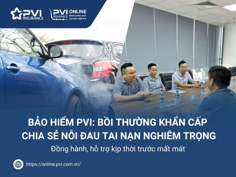 pvi bồi thường bảo hiểm xe ô tô