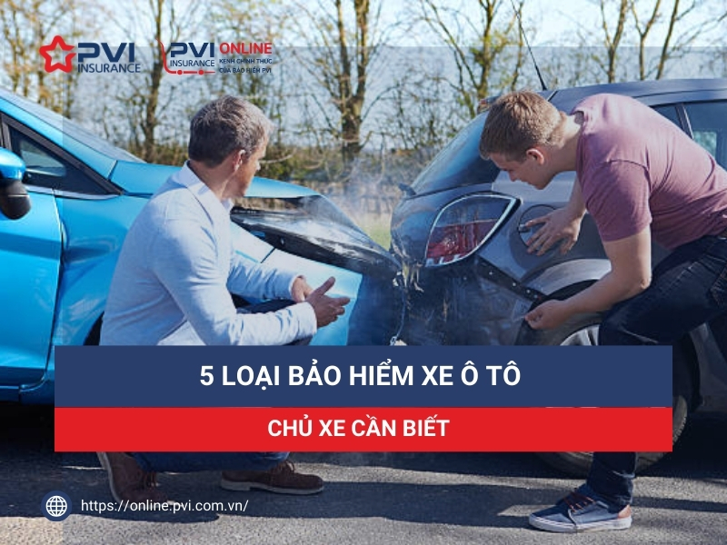 Bảo hiểm xe ô tô gồm những loại nào? 5 loại bảo hiểm ô tô chủ xe cần biết