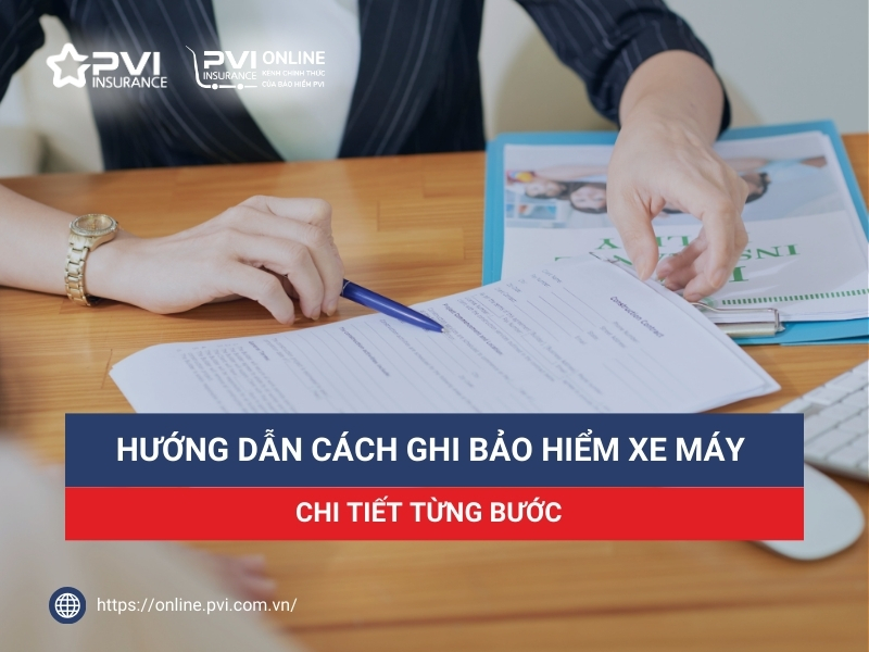 Cách ghi bảo hiểm xe máy